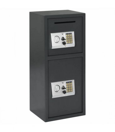 vidaXL Digital Safe with Lock Dark grey 35 x 31 x 80 cm Steel