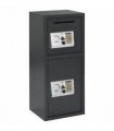 vidaXL Digital Safe with Lock Dark grey 35 x 31 x 80 cm Steel