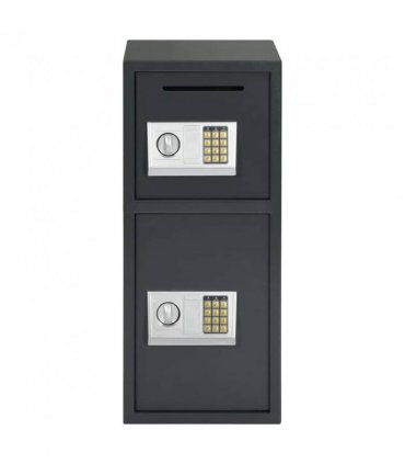 vidaXL Digital Safe with Lock Dark grey 35 x 31 x 80 cm Steel