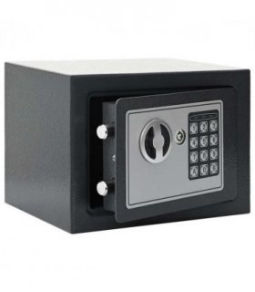 vidaXL Digital Safe with Lock Dark grey 23 x 17 x 17 cm Steel
