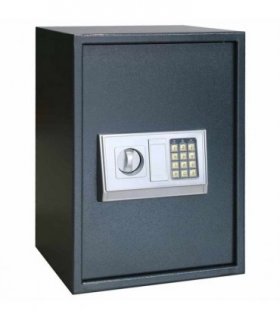 vidaXL Digital Safe with Lock Dark grey 35 x 31 x 50 cm Steel
