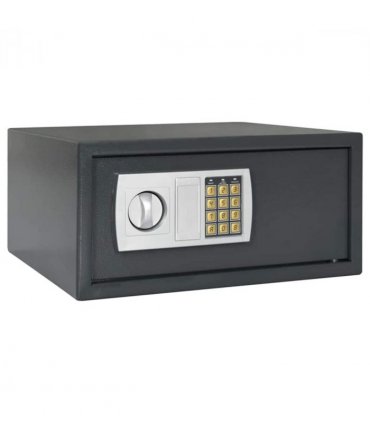 vidaXL Digital Safe with Lock Dark grey 42 x 37 x 20 cm Steel