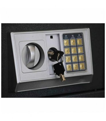 vidaXL Digital Safe with Lock Dark grey 31 x 20 x 20 cm Steel