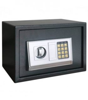 vidaXL Digital Safe with Lock Dark grey 35 x 25 x 25 cm Steel