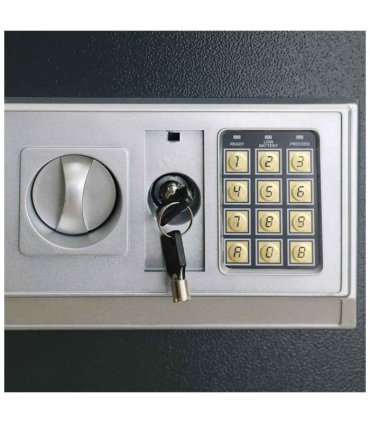 vidaXL Digital Safe with Lock Dark grey 35 x 25 x 25 cm Steel