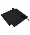 vidaXL Sports Towels 2 pcs Black 180 x 90 cm Polyester and polyamide
