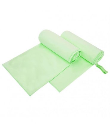 vidaXL Sports Towels 2 pcs Green 200 x 100 cm Polyester and polyamide
