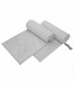 vidaXL Sports Towels 2 pcs Grey 200 x 100 cm Polyester and polyamide