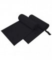 vidaXL Sports Towels 2 pcs Black 200 x 100 cm Polyester and polyamide