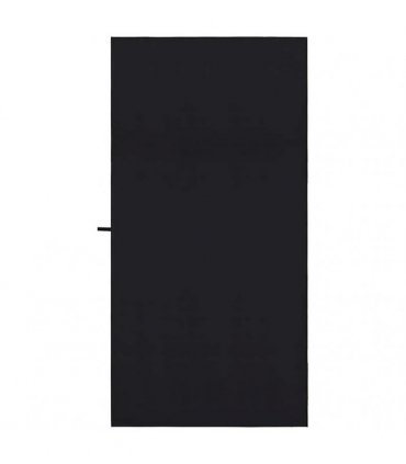 vidaXL Sports Towels 2 pcs Black 200 x 100 cm Polyester and polyamide