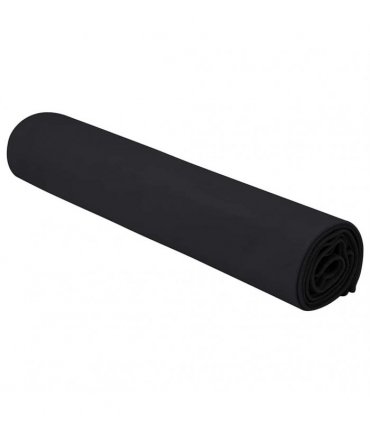 vidaXL Sports Towels 2 pcs Black 140 x 70 cm Polyester and polyamide