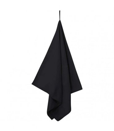 vidaXL Sports Towels 2 pcs Black 140 x 70 cm Polyester and polyamide