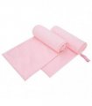vidaXL Sports Towels 2 pcs Pink 200 x 100 cm Polyester and polyamide