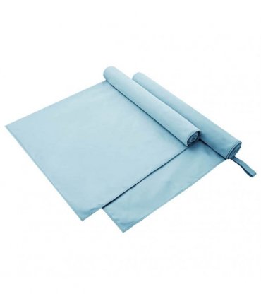 vidaXL Sports Towels 2 pcs Blue 180 x 90 cm Polyester and polyamide