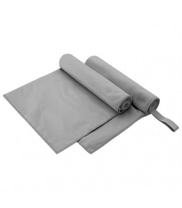 vidaXL Sports Towels 2 pcs Dark grey 100 x 50 cm
