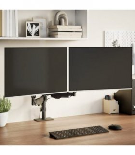 vidaXL Dual Monitor Arm for Max 27 Inch Screen Gas Spring 20 kg — V0671999895