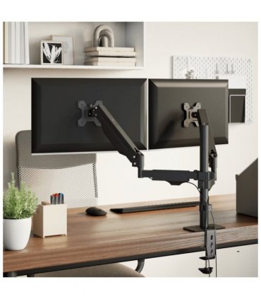 vidaXL Dual Monitor Arm for Max 27 Inch Screen Gas Spring 20 kg — V0671999895