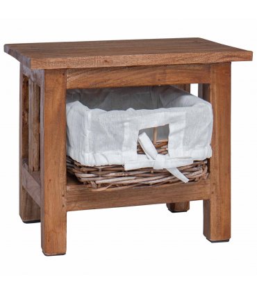 vidaXL Side Table Brown 38 x 28 x 35 cm Solid Mahogany wood