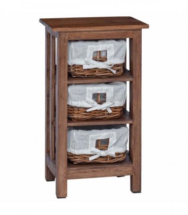 vidaXL Side Table Brown 38 x 28 x 72 cm Solid Mahogany wood