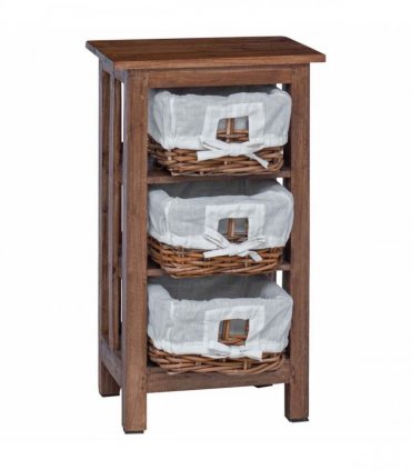 vidaXL Side Table Brown 38 x 28 x 72 cm Solid Mahogany wood