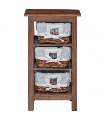 vidaXL Side Table Brown 38 x 28 x 72 cm Solid Mahogany wood