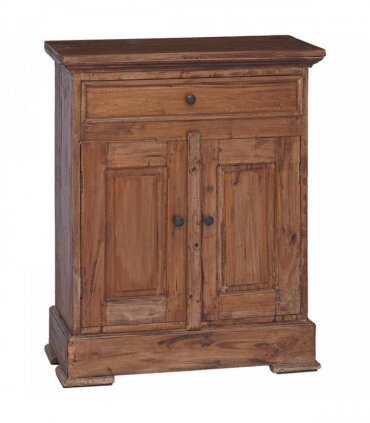 vidaXL Storage Cabinet 63 x 30 x 79 cm Solid Mahogany Wood — Colour: Natural