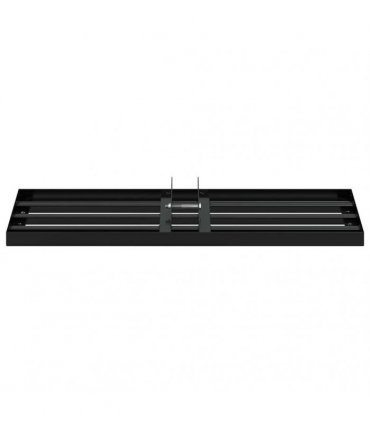 vidaXL Garden Leveling Rake Black 75 x 25 x 6 cm Powder-Coated Steel — Model: without pole