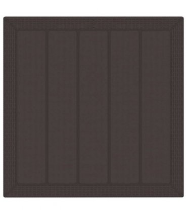 vidaXL Garden Dining Set 5 pcs Brown Polypropylene