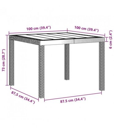 vidaXL Garden Dining Set 3 pcs Anthracite Polypropylene