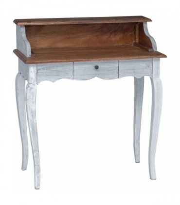 vidaXL Writing Desk with Drawer Brown and White 80 x 40 x 92 cm — Colour: Natural