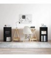 vidaXL TV Cabinet Set 2 pcs Black Oak 37 x 35 x 72 cm Engineered Wood — Size: 72 x 35 x 36.5 cm