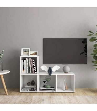 vidaXL TV Cabinets 2 pcs White 72x35x36.5 cm Engineered Wood — Size: 72 x 35 x 36.5 cm