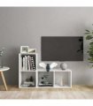 vidaXL TV Cabinets 2 pcs White 72x35x36.5 cm Engineered Wood — Size: 72 x 35 x 36.5 cm