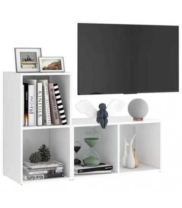 vidaXL TV Cabinets 2 pcs White 72x35x36.5 cm Engineered Wood — Size: 72 x 35 x 36.5 cm