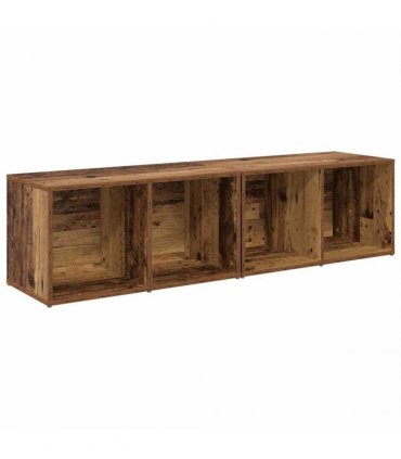 vidaXL TV Cabinet Set 2 pcs Old Wood 37 x 35 x 72 cm Engineered Wood — Size: 72 x 35 x 36.5 cm
