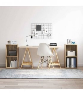 vidaXL TV Cabinet Set Wall-mounted 2 pcs Artisan Oak 37 x 35 x 72 cm — Size: 72 x 35 x 36.5 cm