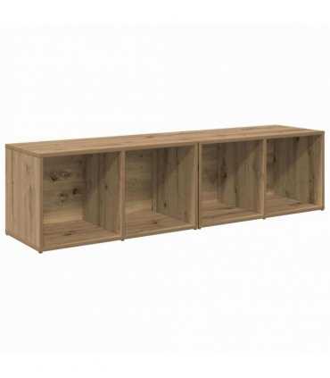 vidaXL TV Cabinet Set Wall-mounted 2 pcs Artisan Oak 37 x 35 x 72 cm — Size: 72 x 35 x 36.5 cm