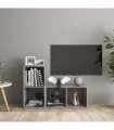 vidaXL TV Cabinets 2 pcs Concrete Grey 72x35x36.5 cm Engineered Wood — Size: 72 x 35 x 36.5 cm