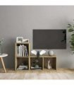 vidaXL TV Cabinets 2 pcs Sonoma Oak 72x35x36.5 cm Engineered Wood — Size: 72 x 35 x 36.5 cm