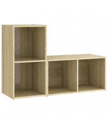 vidaXL TV Cabinets 2 pcs Sonoma Oak 72x35x36.5 cm Engineered Wood — Size: 72 x 35 x 36.5 cm