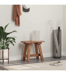 vidaXL Bench Natural 50.5 x 25 x 47.5 cm Solid Mahogany wood