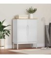 vidaXL Sideboard FLORO White 70 x 30 x 70.5 cm Solid Pine Wood