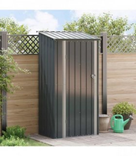 vidaXL Garden Sheds Anthracite 103 x 74 x 200 cm Metal