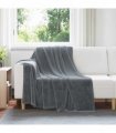 vidaXL Throw Blanket Dark Grey 150 x 200 cm Fleece