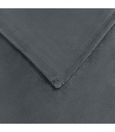 vidaXL Throw Blanket Dark Grey 150 x 200 cm Fleece