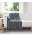 vidaXL Throw Blanket Dark Grey 130 x 150 cm Fleece