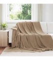vidaXL Throw Blankets 6 pcs Camel 220 x 240 cm Fleece