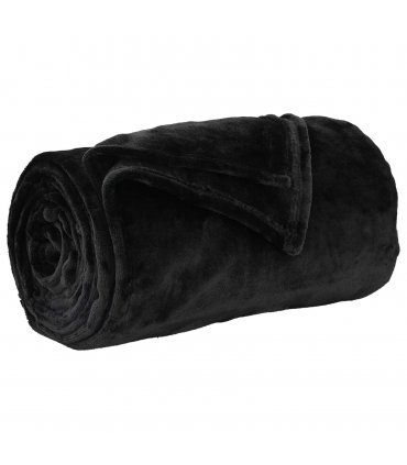 vidaXL Throw Blankets 6 pcs Black 240 x 270 cm Fleece