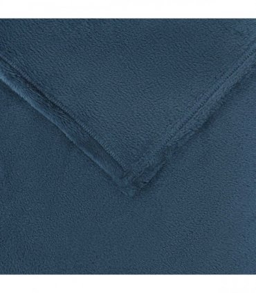 vidaXL Throw Blanket Navy Blue 220 x 240 cm Fleece
