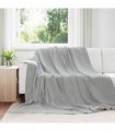 vidaXL Throw Blanket Grey 240 x 270 cm Fleece